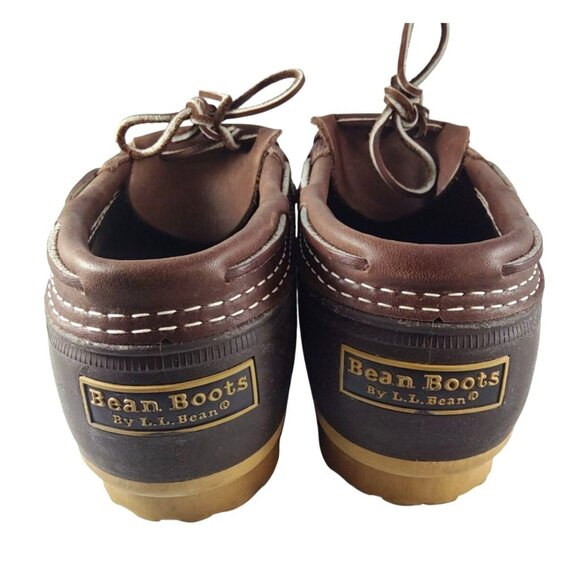 L.L. Bean Women's Rubber Brown Waterproof Size 8 Made In USA Moc Bean Boots - Picture 2 of 7